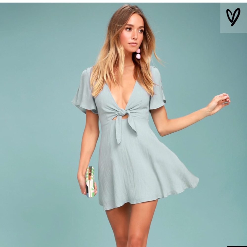 Lulus size large light blue dress